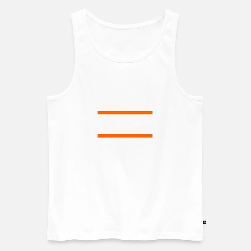 Freshman Year Bold Block Statement - Männer Premium Bio Tank Top - Weiß