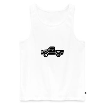 Camion - Débardeur bio Premium Homme - blanc - Devant - Michal (187cm)