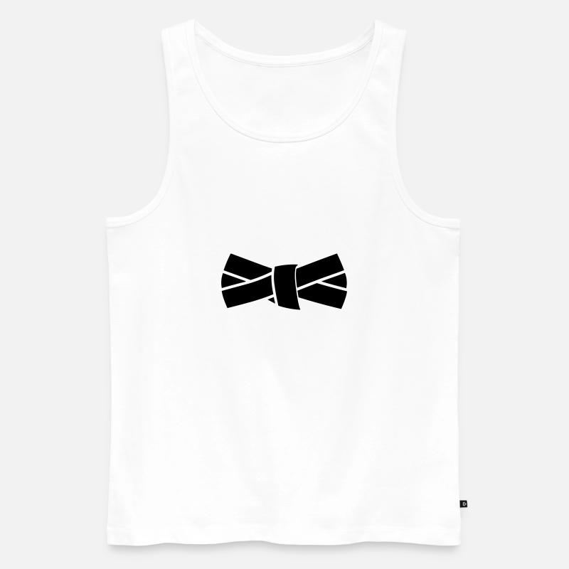 Gürtel - Männer Premium Bio Tank Top - Weiß
