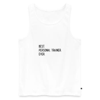 Personal Trainer - Men's Premium Organic Tank Top - white - Front - AI Model Male 178 light (178cm)