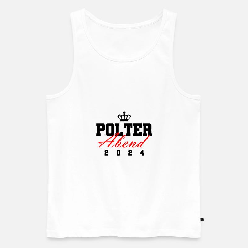Polterabend 2024 - Männer Premium Bio Tank Top - Weiß