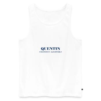 quentin - Débardeur bio Premium Homme - blanc - Devant - Michal (187cm)