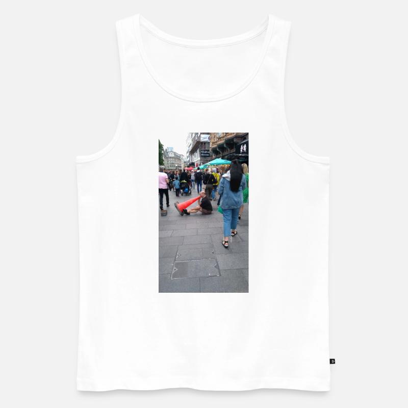 Großstadtleben - Männer Premium Bio Tank Top - Weiß