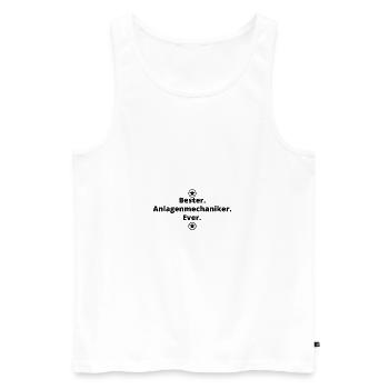 Geschenk Geburtstag Bester ever Anlagenmechaniker - Männer Premium Bio Tank Top - Weiß - Vorne - Michal (187cm)