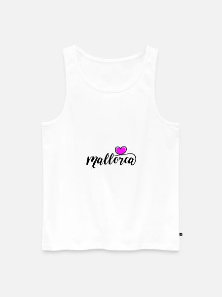 Mallorca Herz - Männer Premium Bio Tank Top - Weiß