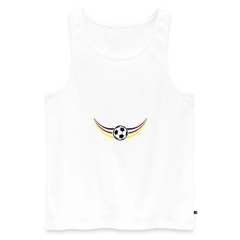 Soccer Team Germany - Men's Premium Organic Tank Top - white - Front - Michal (187cm)