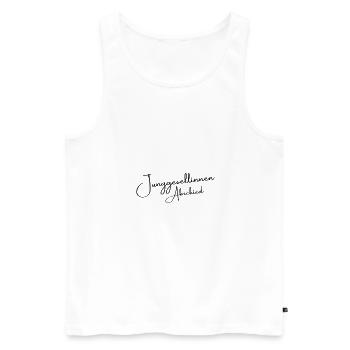 Dicton d’enterrement de vie de jeune fille - Débardeur bio Premium Homme - blanc - Devant - AI Model Male 178 light (178cm)