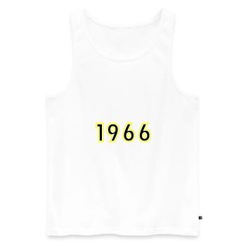 1966 Year Birthday - Men's Premium Organic Tank Top - white - Front - Michal (187cm)