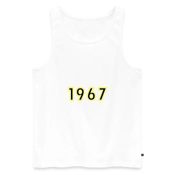 1967 Year Birthday - Men's Premium Organic Tank Top - white - Front - Michal (187cm)