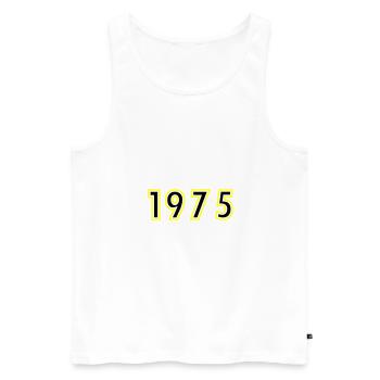 1975 Year Birthday - Men's Premium Organic Tank Top - white - Front - Michal (187cm)