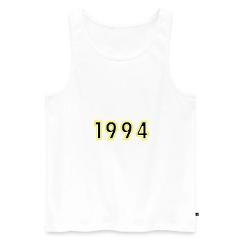 1994 Year Birthday - Men's Premium Organic Tank Top - white - Front - AI Model Male 178 light (178cm)