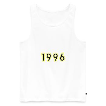 1996 Year Birthday - Men's Premium Organic Tank Top - white - Front - AI Model Male 178 light (178cm)