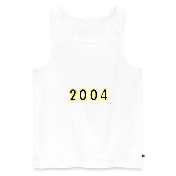 2004 Year Birthday - Men's Premium Organic Tank Top - white - Front - AI Model Male 178 light (178cm)