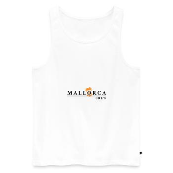 Mallorca Crew - Männer Premium Bio Tank Top - Weiß - Vorne - AI Model Male 178 light (178cm)