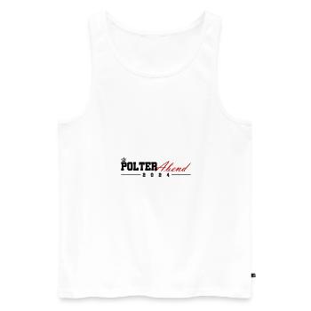 Polterabend 2024 - Männer Premium Bio Tank Top - Weiß - Vorne - Michal (187cm)