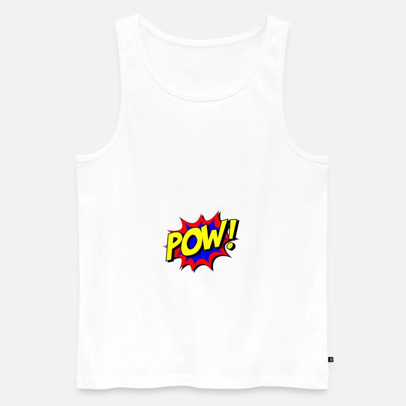 superheld comic - Männer Premium Bio Tank Top - Weiß