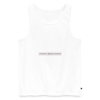 Année 2024 - Débardeur bio Premium Homme - blanc - Devant - Michal (187cm)