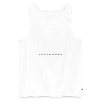 Ligne Allemagne - Débardeur bio Premium Homme - blanc - Devant - AI Model Male 178 light (178cm)