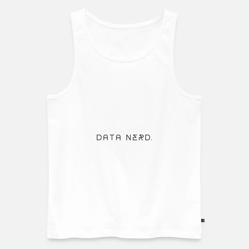 "Data Nerd" | Data Scientist - Männer Premium Bio Tank Top - Weiß