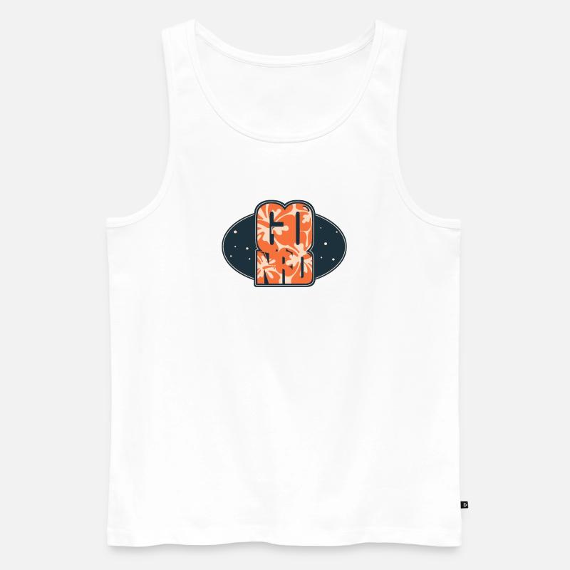 Gehen Sie NRD - Männer Premium Bio Tank Top - Weiß