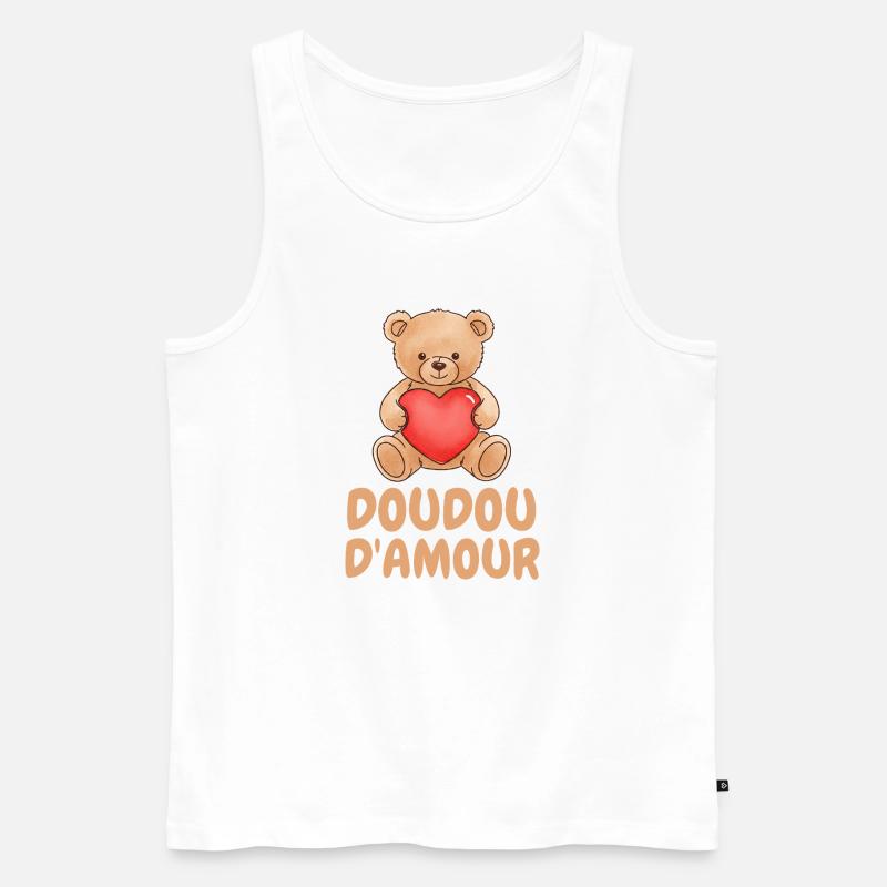Liebesdecken-Humor süßes Geschenk - Männer Premium Bio Tank Top - Weiß