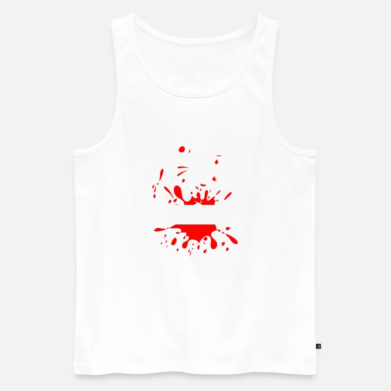 Mud Run Man – Custom Splash Runner - Men's Premium Organic Tank Top - white