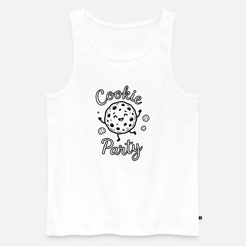 Cookies - Männer Premium Bio Tank Top - Weiß