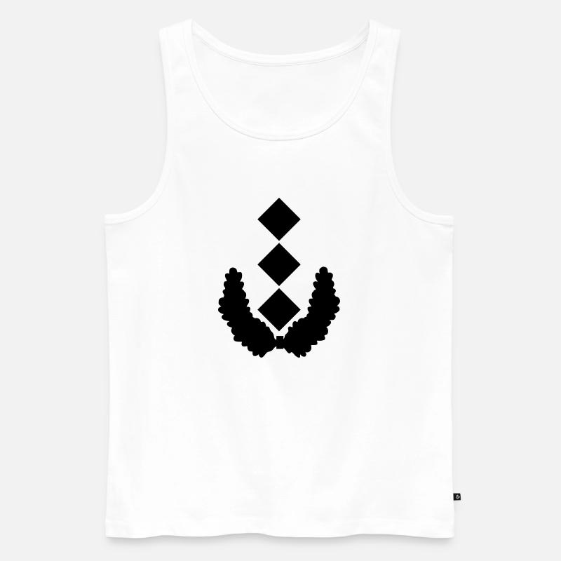 Oberst Dienstgrad - Männer Premium Bio Tank Top - Weiß