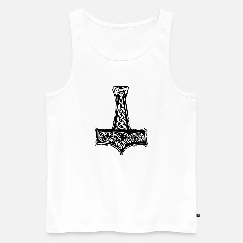 mjolnir - Männer Premium Bio Tank Top - Weiß