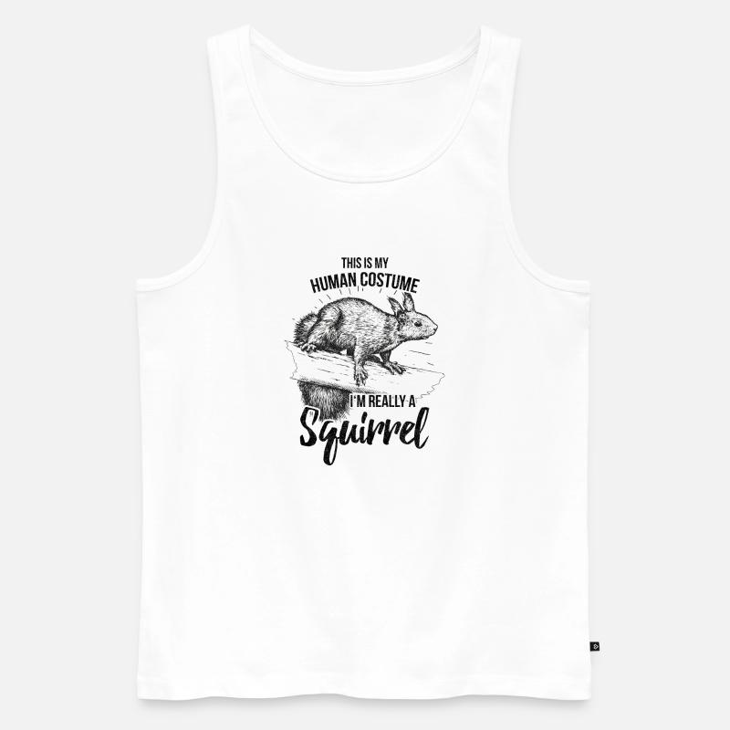 Eichhörnchen - Männer Premium Bio Tank Top - Weiß