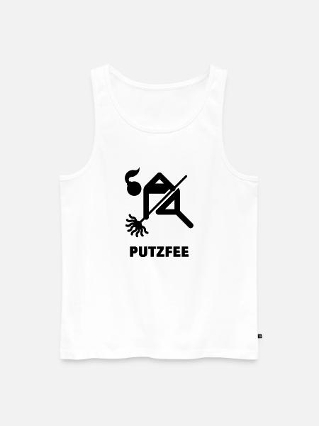 Putzfee / Housekeeper - Men's Premium Organic Tank Top - white