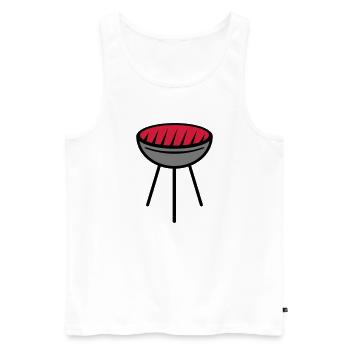 Grill - Débardeur bio Premium Homme - blanc - Devant - Michal (187cm)