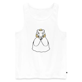 wedding dress clipart skirt dress wedding prince - Men's Premium Organic Tank Top - white - Front - Michal (187cm)