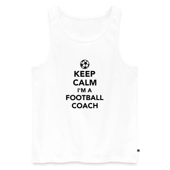 Football coach - Men's Premium Organic Tank Top - white - Front - Michal (187cm)