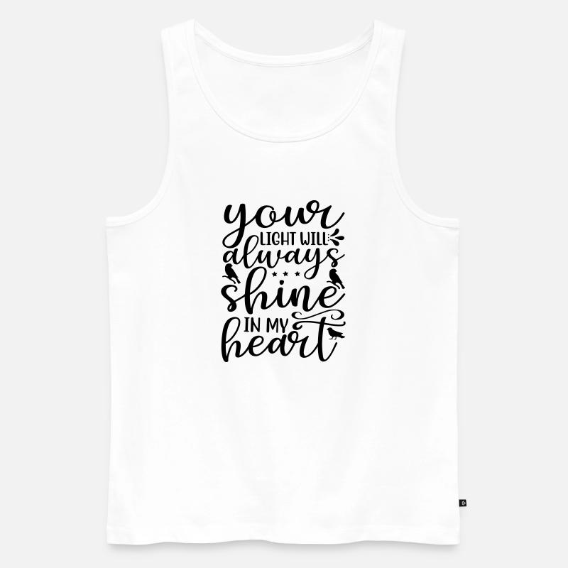 your light - Männer Premium Bio Tank Top - Weiß