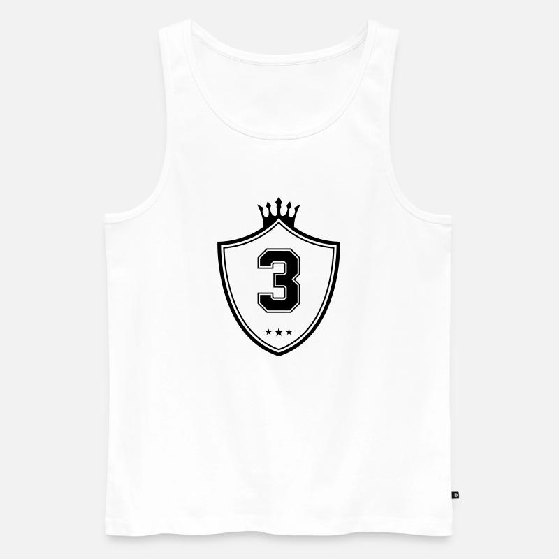 wappen 3 - Männer Premium Bio Tank Top - Weiß