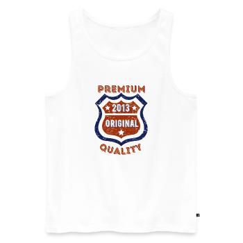 Qualité premium 2013 - Débardeur bio Premium Homme - blanc - Devant - Michal (187cm)