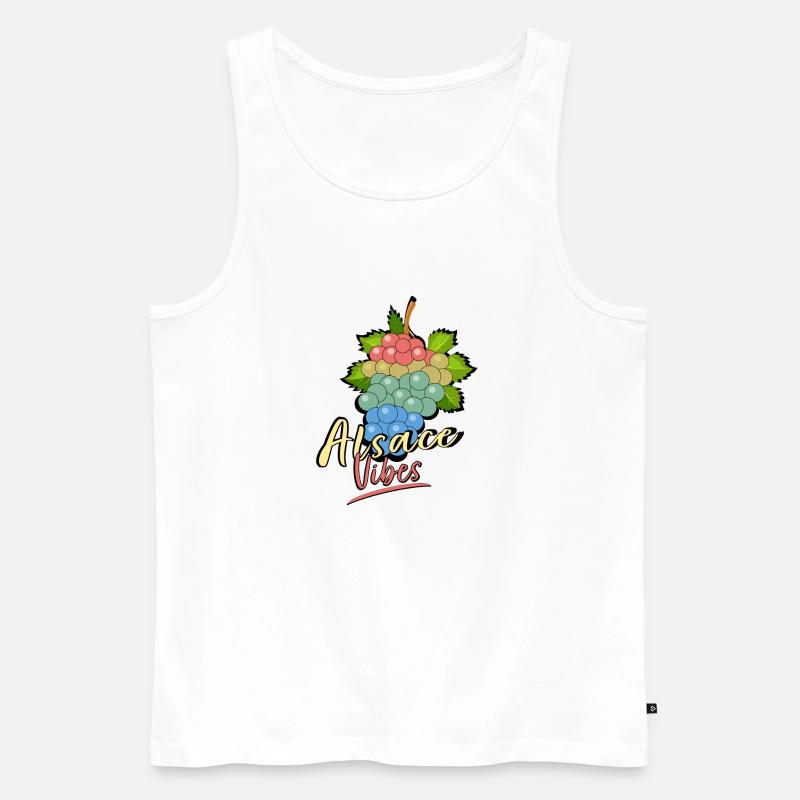 Elsass Vibes - Männer Premium Bio Tank Top - Weiß