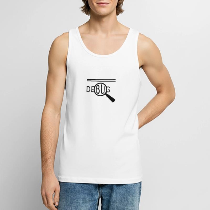 programierer Dev nerd php c c debug coding coder Men's Premium Organic Tank Top