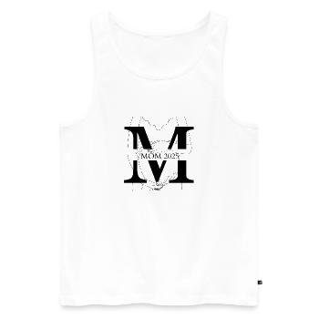 Mama 2025 Mom Wunschkind Kind Schwangerschaft - Männer Premium Bio Tank Top - Weiß - Vorne - Michal (187cm)