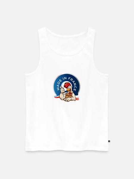 MADE IN FRANCE - Débardeur bio Premium Homme - blanc