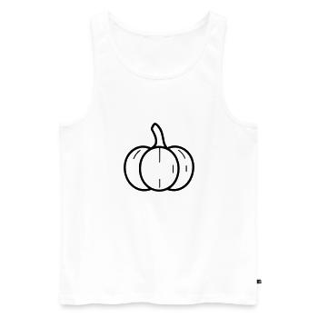citrouille - Débardeur bio Premium Homme - blanc - Devant - Michal (187cm)