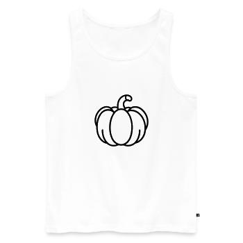citrouille - Débardeur bio Premium Homme - blanc - Devant - Michal (187cm)