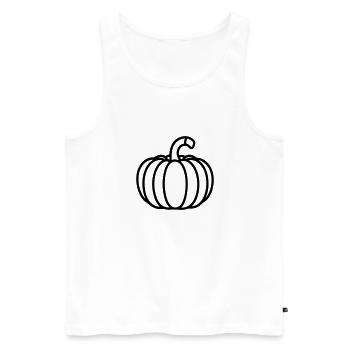citrouille - Débardeur bio Premium Homme - blanc - Devant - Michal (187cm)