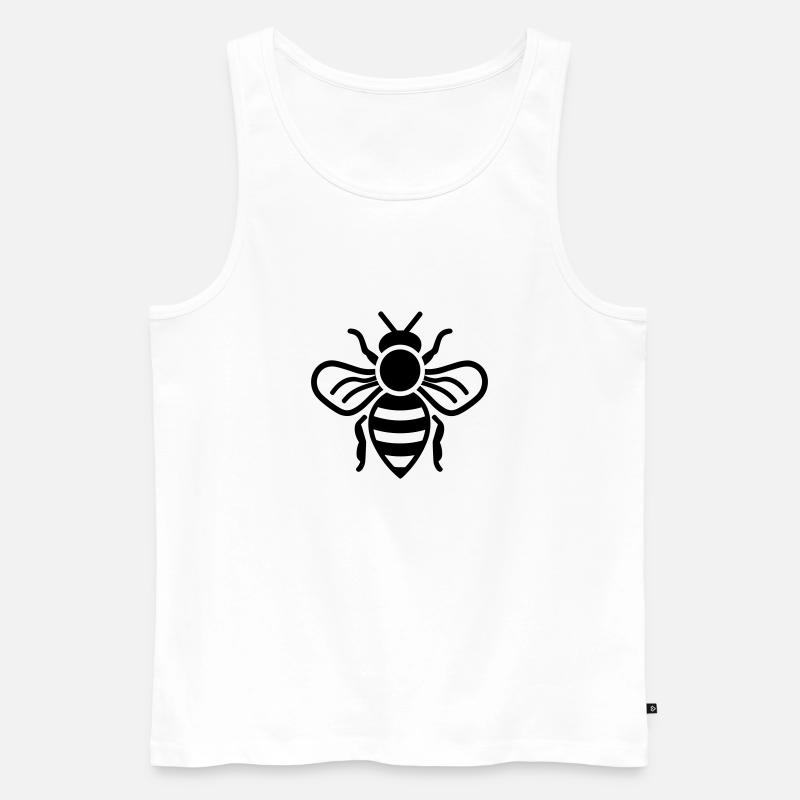 Biene - Männer Premium Bio Tank Top - Weiß
