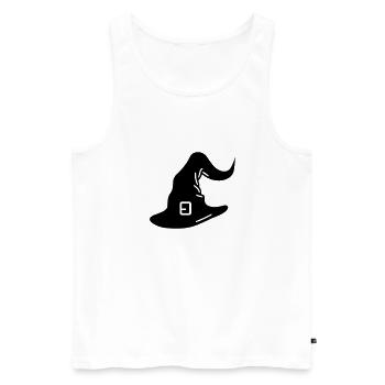 Magischer Hut - Männer Premium Bio Tank Top - Weiß - Vorne - AI Model Male 178 light (178cm)