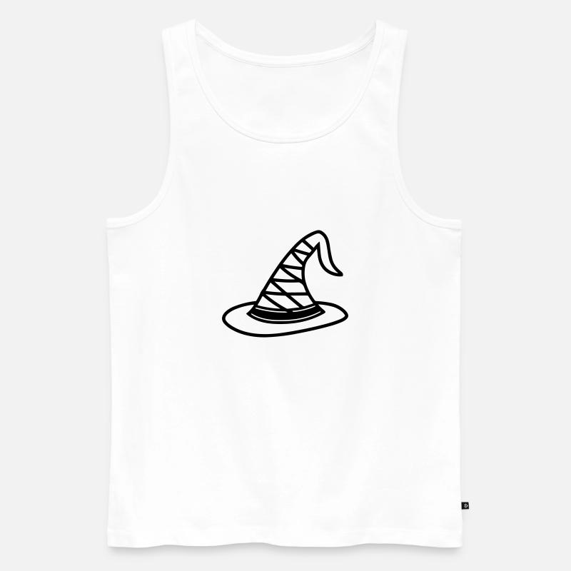 Magischer Hut - Männer Premium Bio Tank Top - Weiß