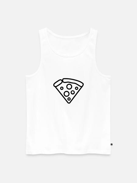 Pizza slice - Men's Premium Organic Tank Top - white