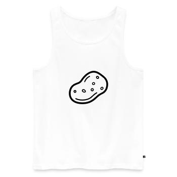 patate - Débardeur bio Premium Homme - blanc - Devant - Michal (187cm)