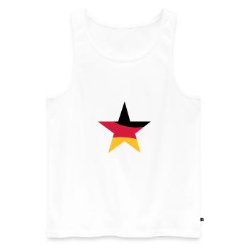star_germany - Männer Premium Bio Tank Top - Weiß - Vorne - AI Model Male 178 light (178cm)